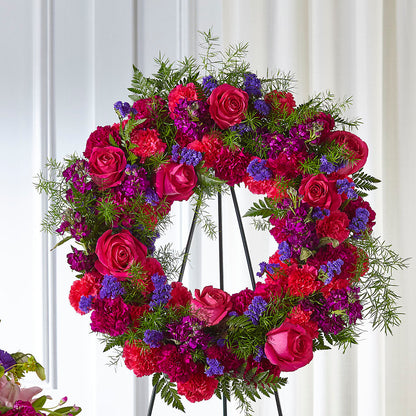 Calming Colors Wreath –  Vidor Florist, Vidor TX