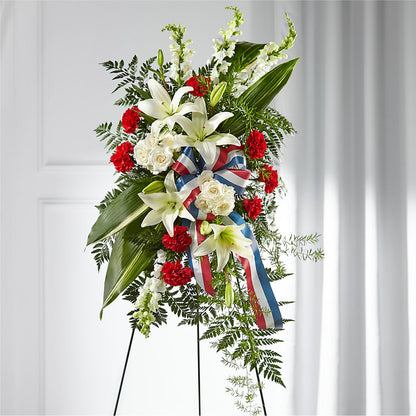 Stars of Life Standing Spray –  Vidor Florist, Vidor TX