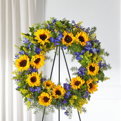 Bright Rays Wreath –  Vidor Florist, Vidor TX
