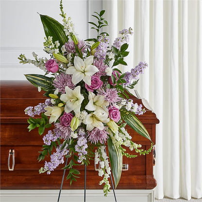 Grateful Hearts Standing Spray –  Vidor Florist, Vidor TX