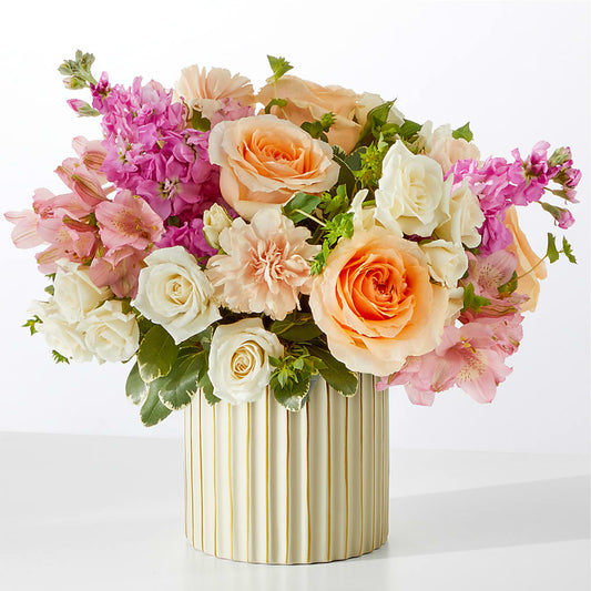 Paradise Bouquet with Ivory Vase –  Vidor Florist, Vidor TX