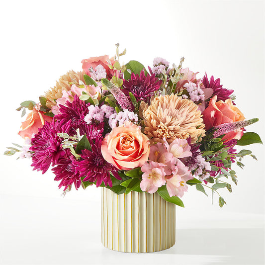 Berry Cobbler Bouquet with Ivory Vase –  Vidor Florist, Vidor TX