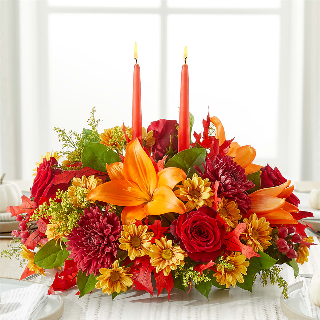Autumn's Embrace Centerpiece –  Vidor Florist, Vidor TX