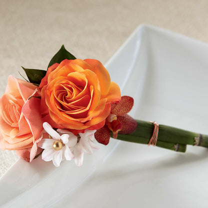 Sunset Dream Boutonniere –  Vidor Florist, Vidor TX
